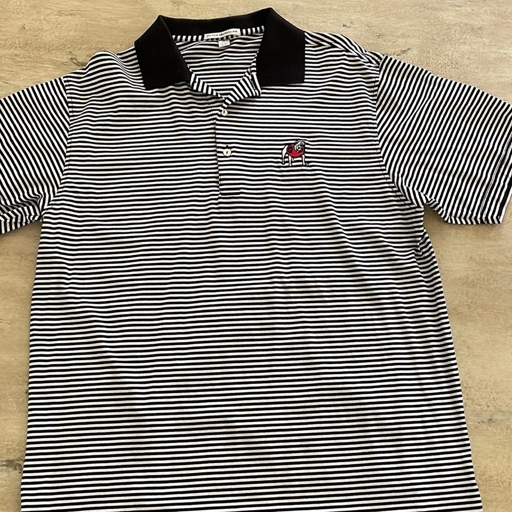 Peter millar uga polo size medium